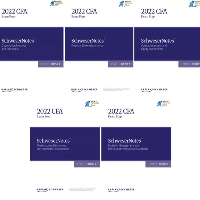 2022 CFA© Level I SchweserNotes Book 1,2,3,4,5