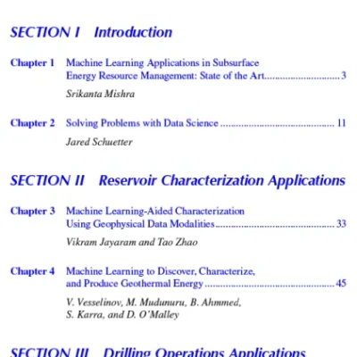 Machine Learning Applications in Subsurface Energy Resource Management