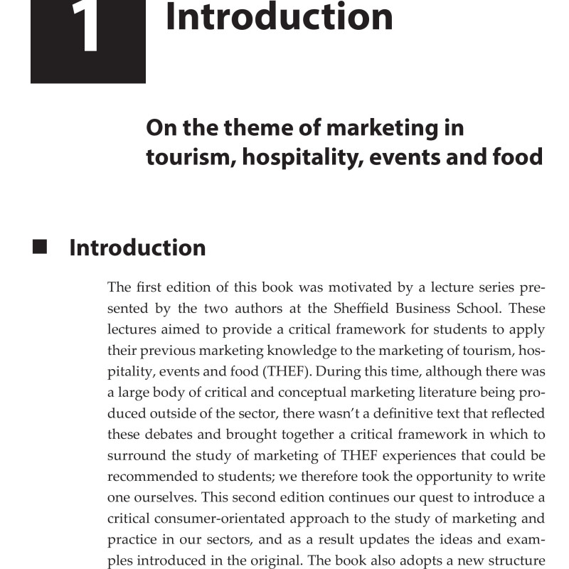 Sách Marketing in Food, Hospitality, Tourism, and Food