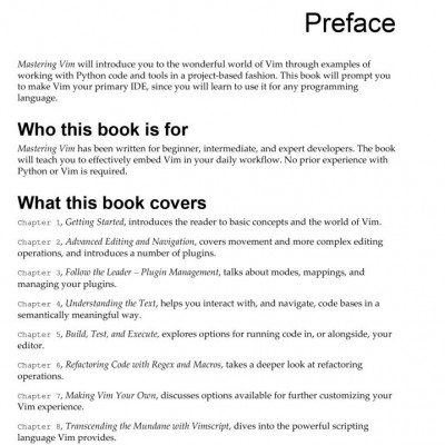 Mastering Vim Build a software development environment with Vim and Neovim (sách gia công)