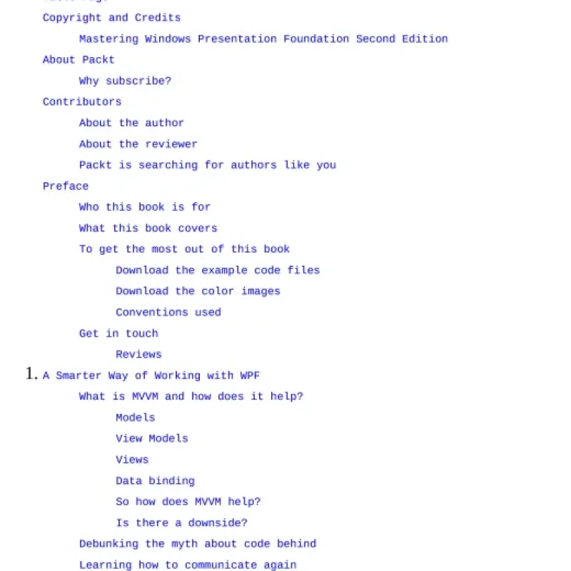 Mastering Windows Presentation Foundation