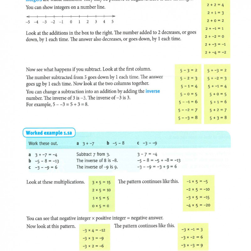 Mathematics course book + practice book