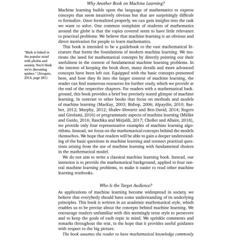 Mathematics for Machine Learning