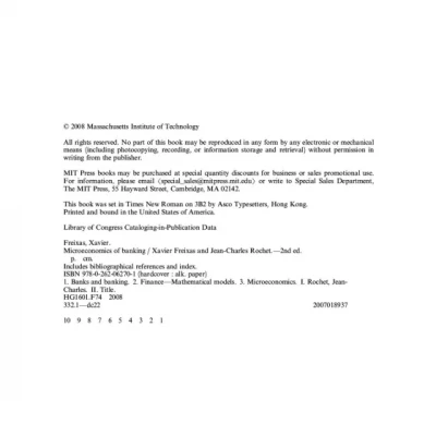 Microeconomics of banking