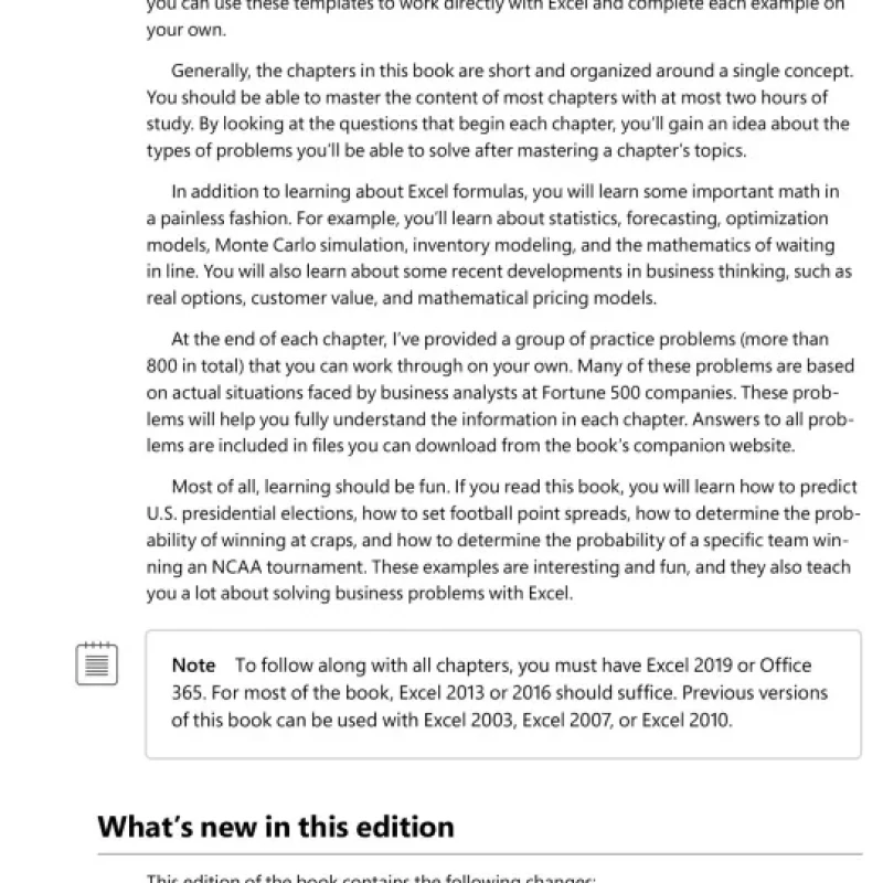 Microsoft Excel 2019 Data Analysis and Business Modelingb (Sách đen trắng)