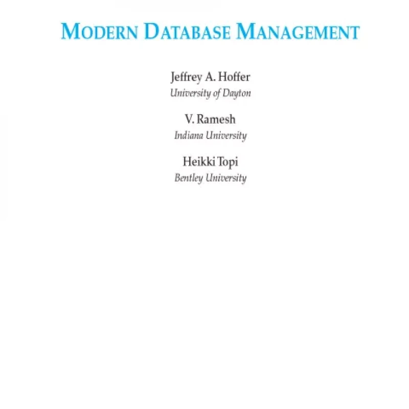 Modern Database Management