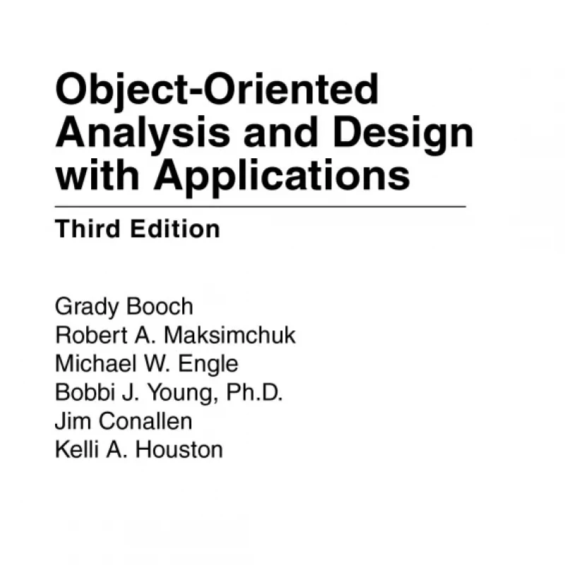 Object-oriented analysis and design with applications