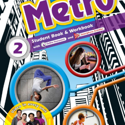 OXFORD METRO STUDENT'S BOOK & WORKBOOK 2 (sách màu) Sách tiếng anh
