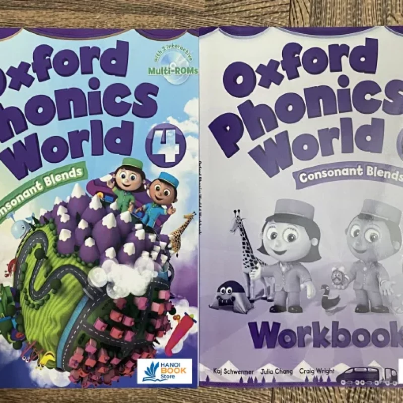 Oxford Phonics World 1,2,3,4,5 Student Book & Workbook ( tài liệu in màu)