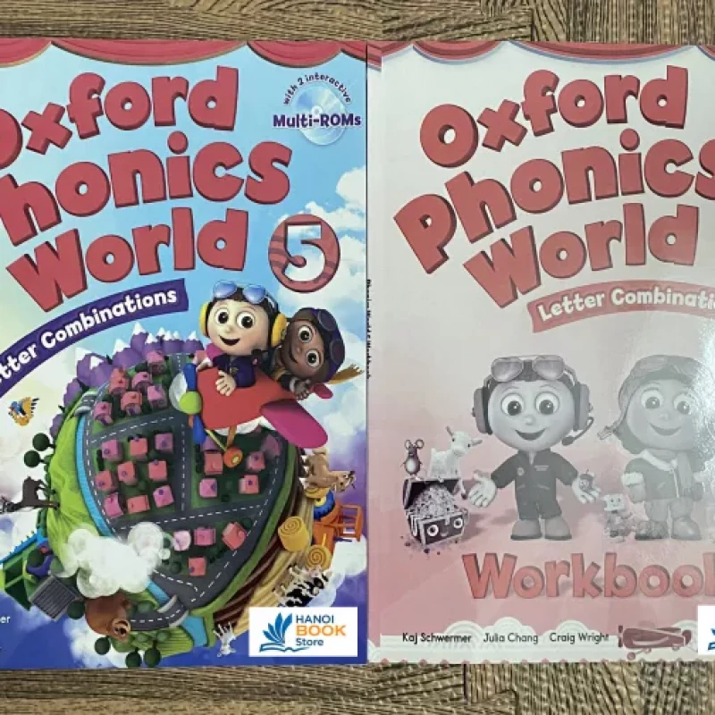 Oxford Phonics World 1,2,3,4,5 Student Book & Workbook ( tài liệu in màu)