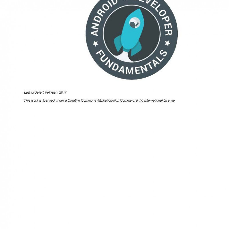 Android Developer Fundamentals Course Practicals