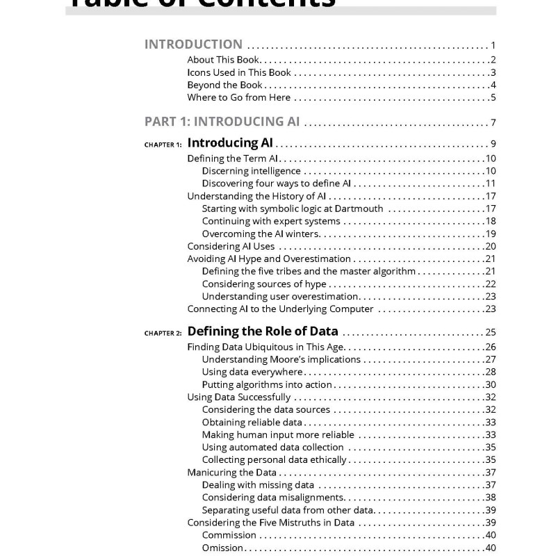 Artificial Intelligence For Dummies