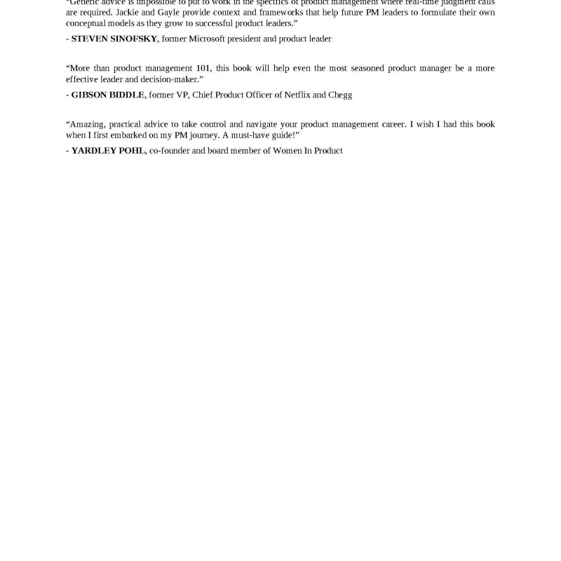 Cracking the PM Career