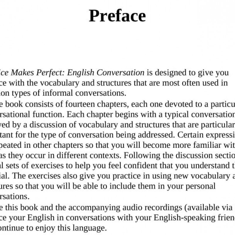 Practice Makes Perfect English Conversation (Sách đen trắng)