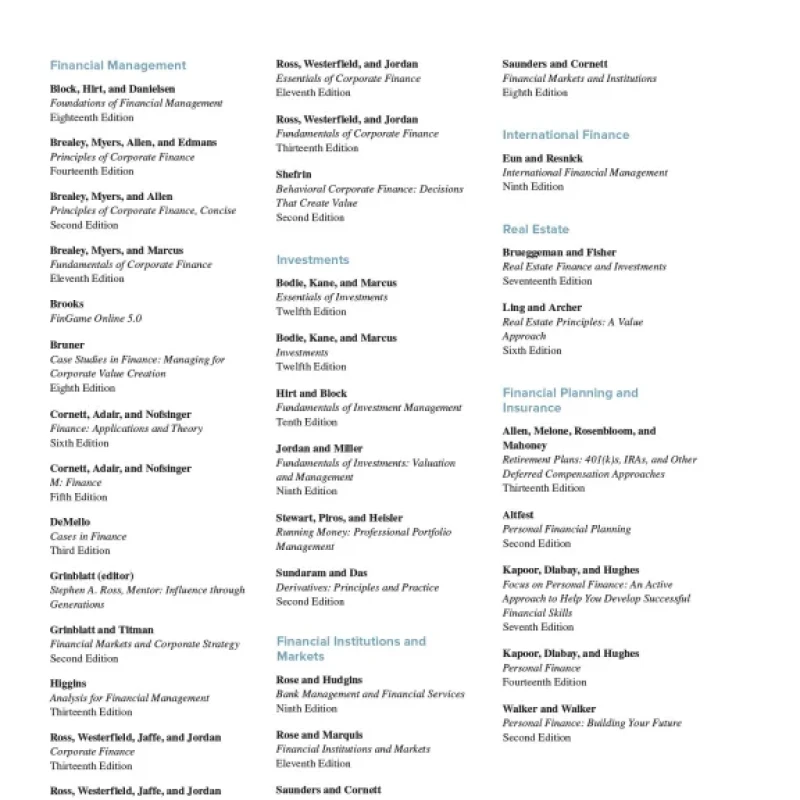 Principles of Corporate Finance
