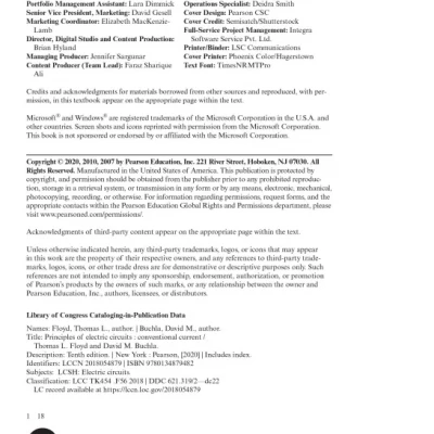 Principles of Electric Circuits 10th ed