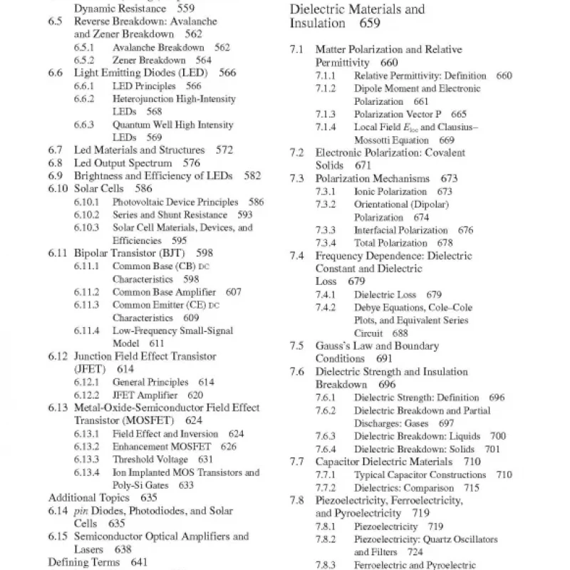 Principles of Electronic Materials and Devices