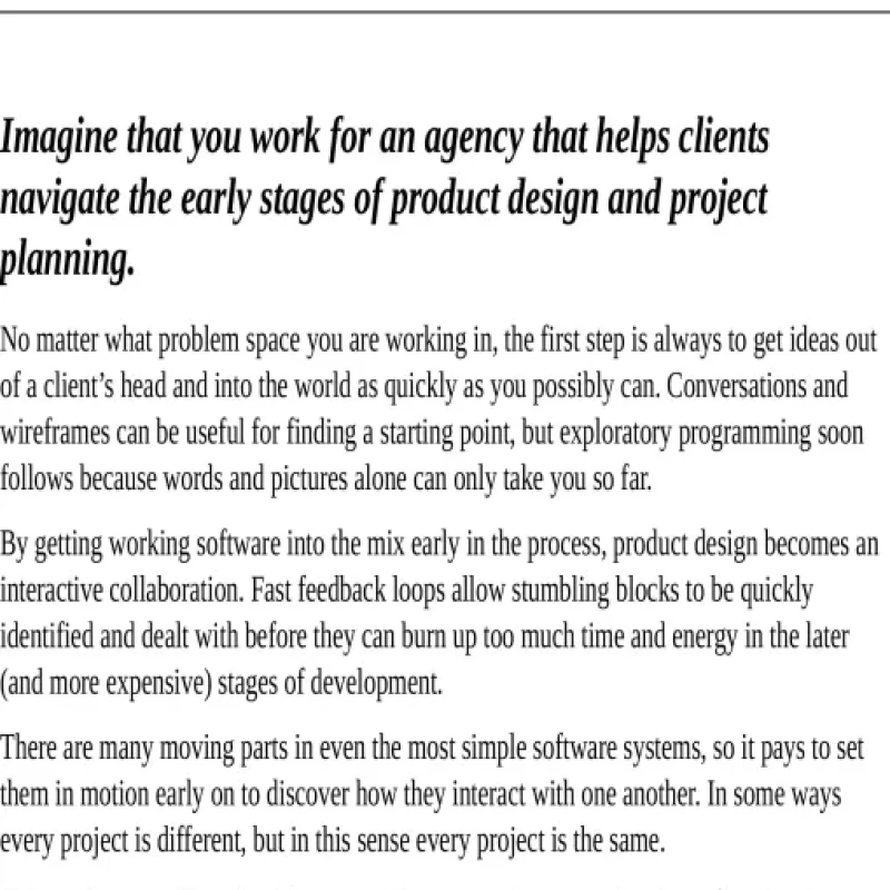 Programming Beyond Practices