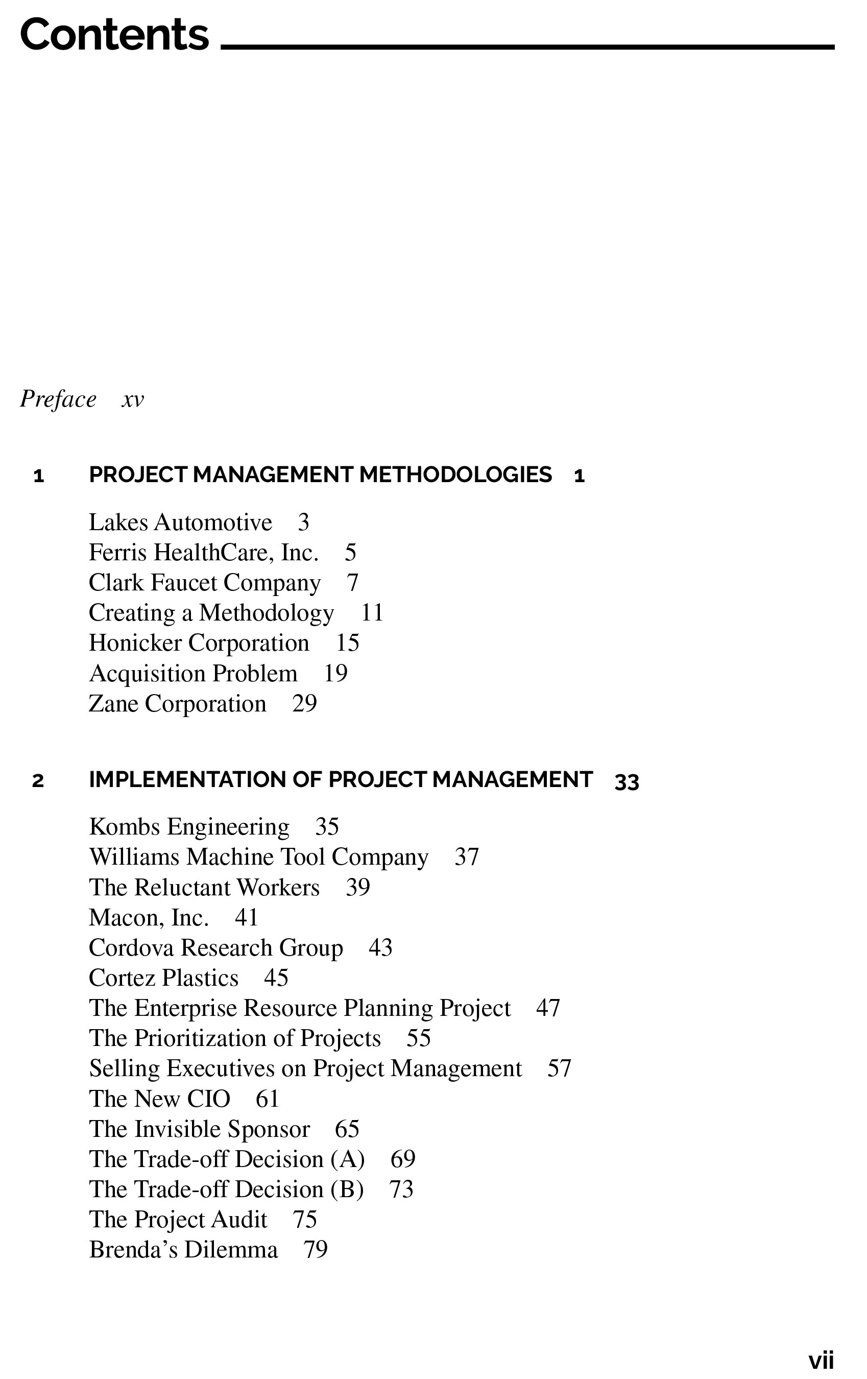 Sách Project Management Case Studies