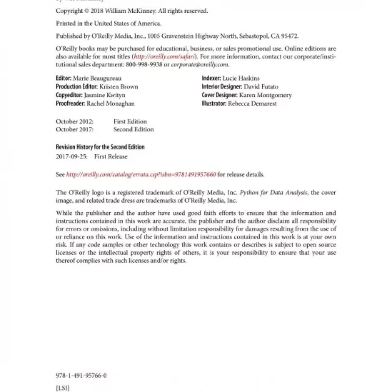 Python for Data Analysis