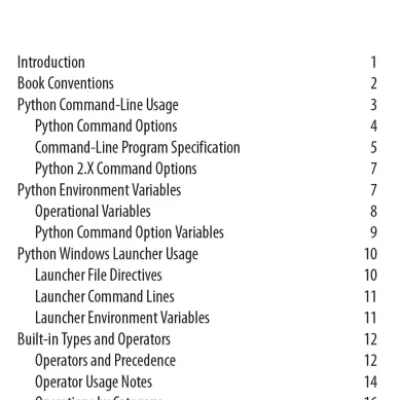 Python Pocket Reference, 5th Edition