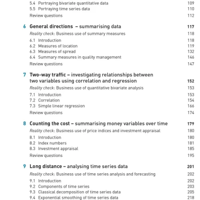 Quantitative Methods for Business Management