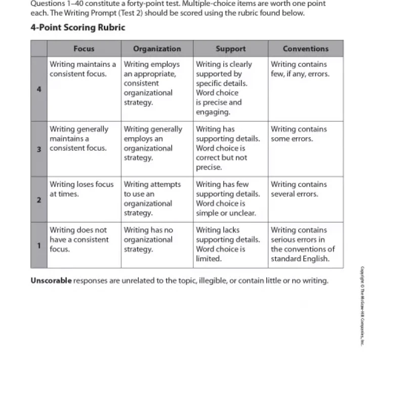 Reading Wonders Assessment Benchmark Assessment (sách đen trắng)