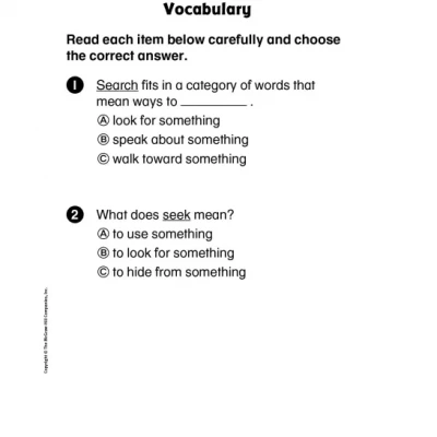 Reading Wonders Assessment Selection Tests (sách đen trắng)