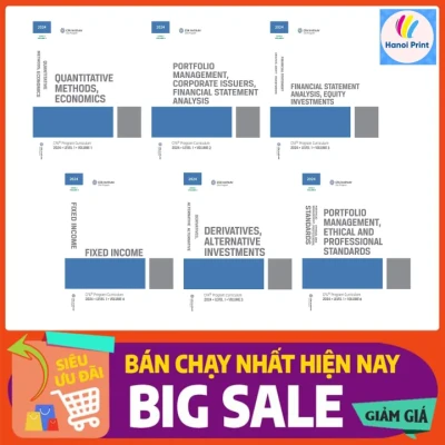 Sách 2024 CFA Program Curriculum Level I (1-6) - Hanoi bookstore