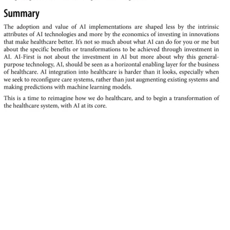 Sách AI-First Healthcare AI Applications in the Business and Clinical Management of Health