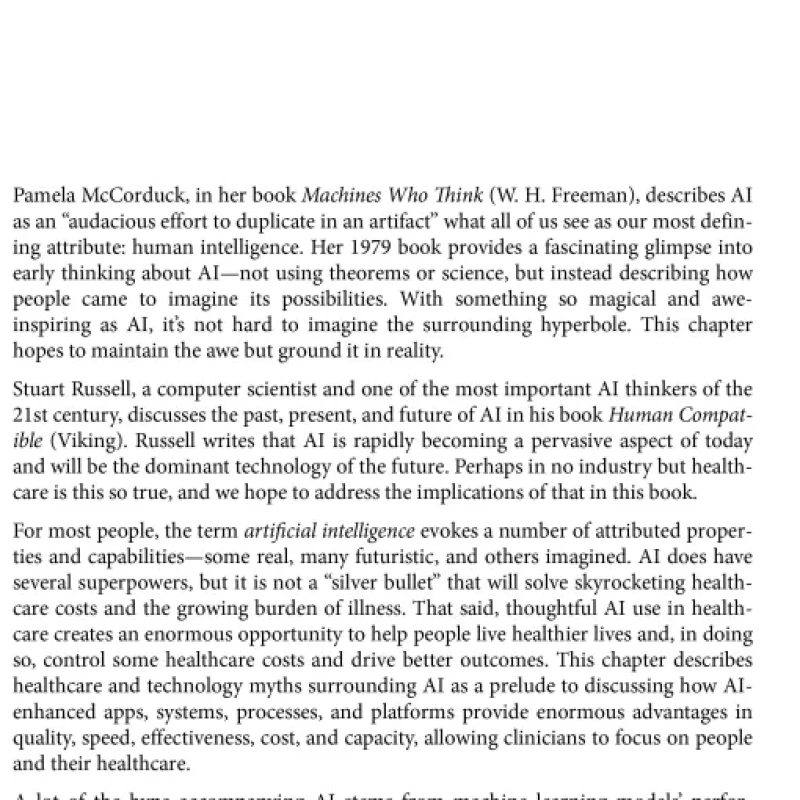 Sách AI-First Healthcare AI Applications in the Business and Clinical Management of Health