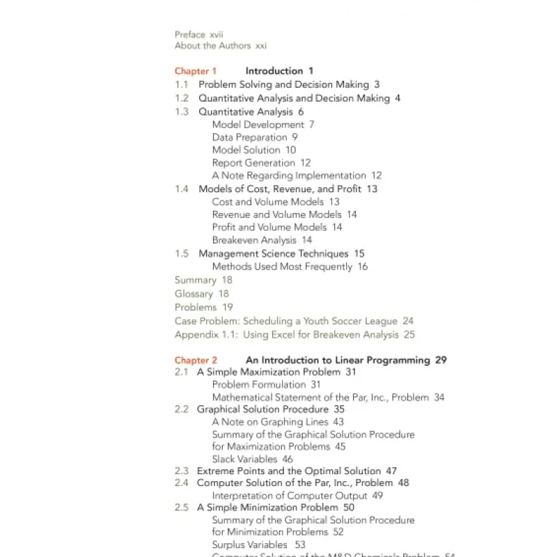 Sách An Introduction to Management Science Quantitative Approaches to Decision Making, 16e