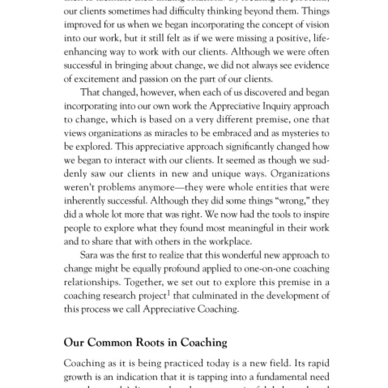 Sách Appreciative Coaching A Positive Process for Change (Jossey-Bass Business Management)