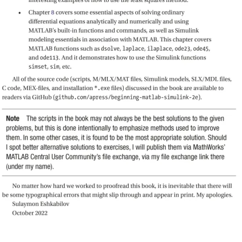 Sách Beginning MATLAB and Simulink From Beginner to Pro, 2nd Edition