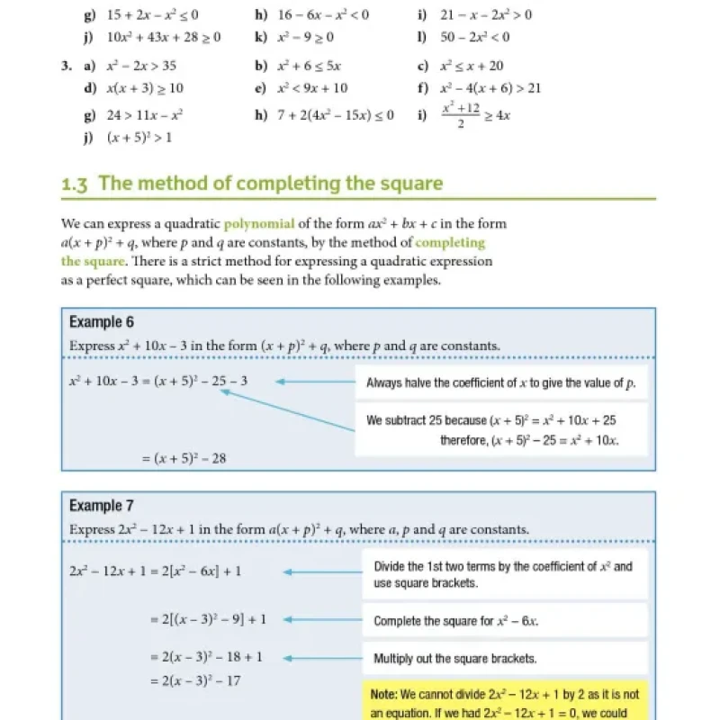 Sách Complete Pure Mathematics 1 for Cambridge International AS A Level