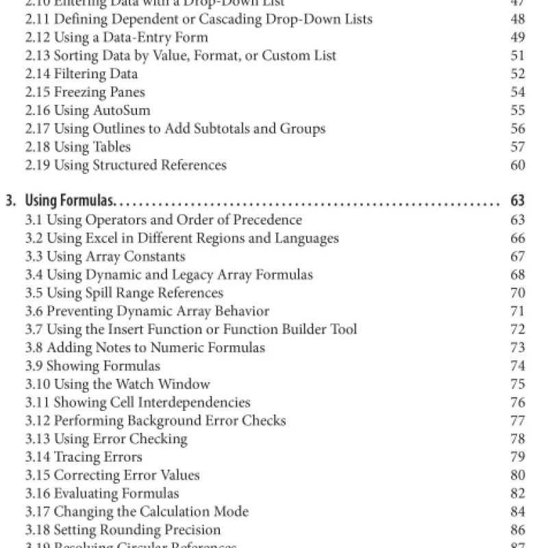 Sách Excel Cookbook Recipes for Mastering Microsoft Excel