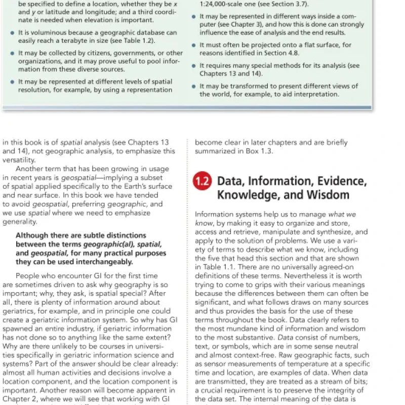 Sách Geographic Information Science and Systems (sách màu)