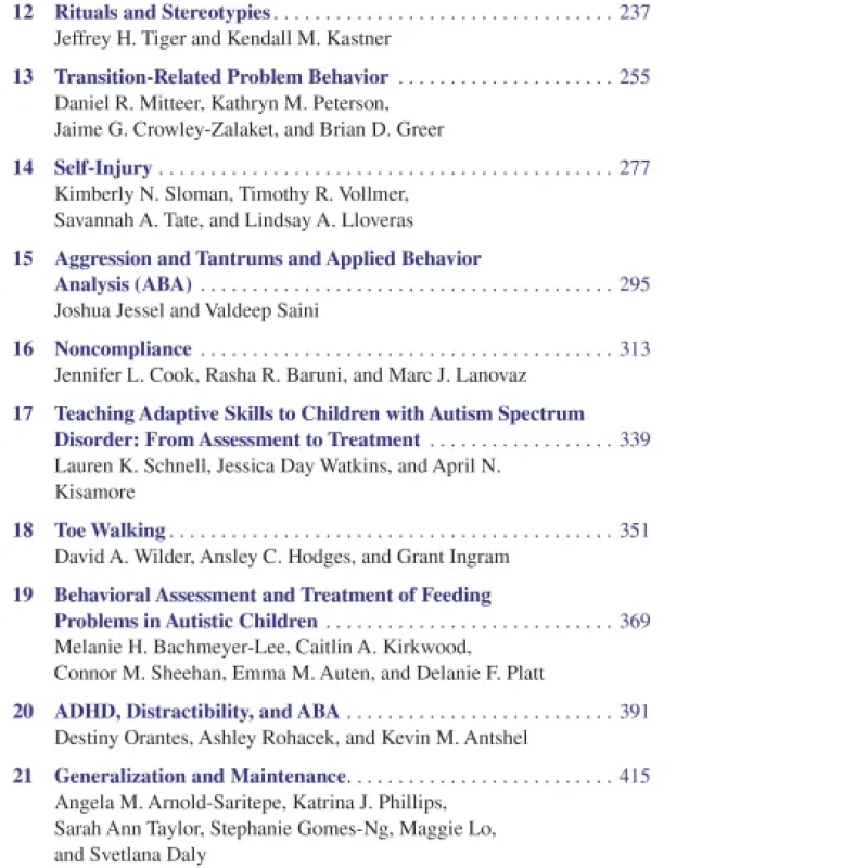 Sách Handbook of Applied Behavior Analysis for Children with Autism Clinical Guide to Assessment and Treatment