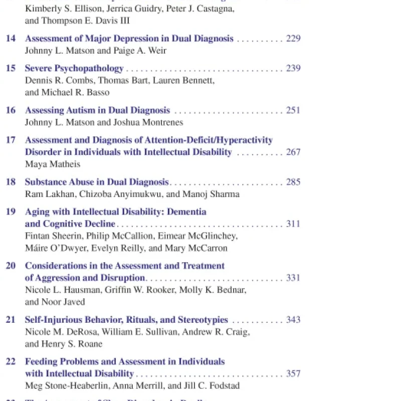 Sách Handbook of Dual Diagnosis Assessment and Treatment in Persons with Intellectual Disorders
