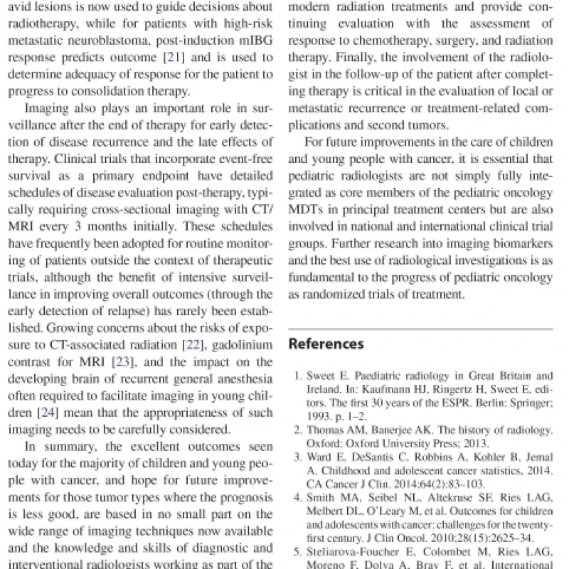 Sách Imaging in Pediatric Oncology