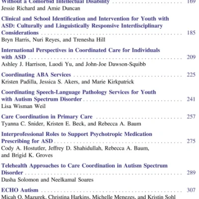 Sách Interprofessional Care Coordination for Pediatric Autism Spectrum Disorder