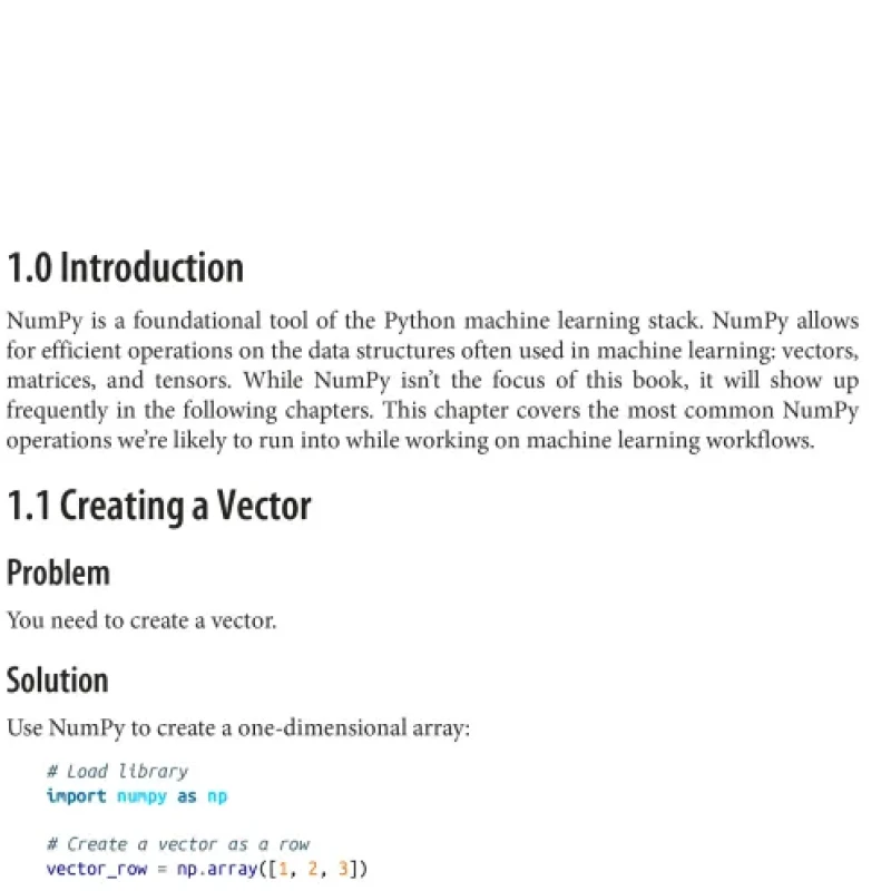 Sách Machine Learning with Python Cookbook Practical Solutions from Preprocessing to Deep Learning (Bản mới)
