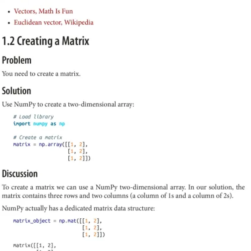 Sách Machine Learning with Python Cookbook Practical Solutions from Preprocessing to Deep Learning (Bản mới)