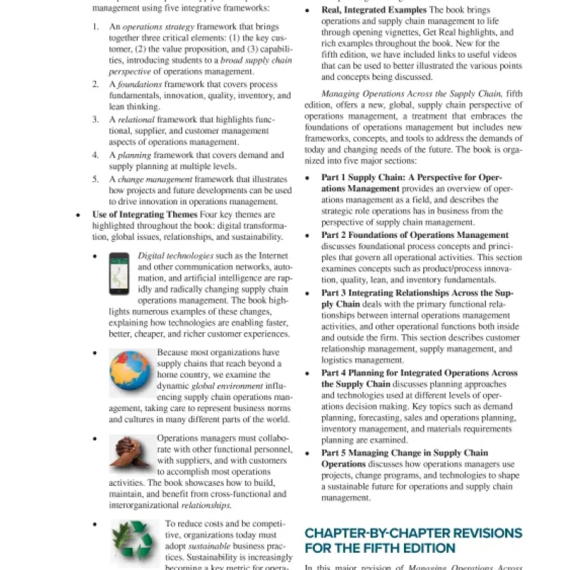 Sách Managing Operations Across the Supply Chain, Fifth Edition