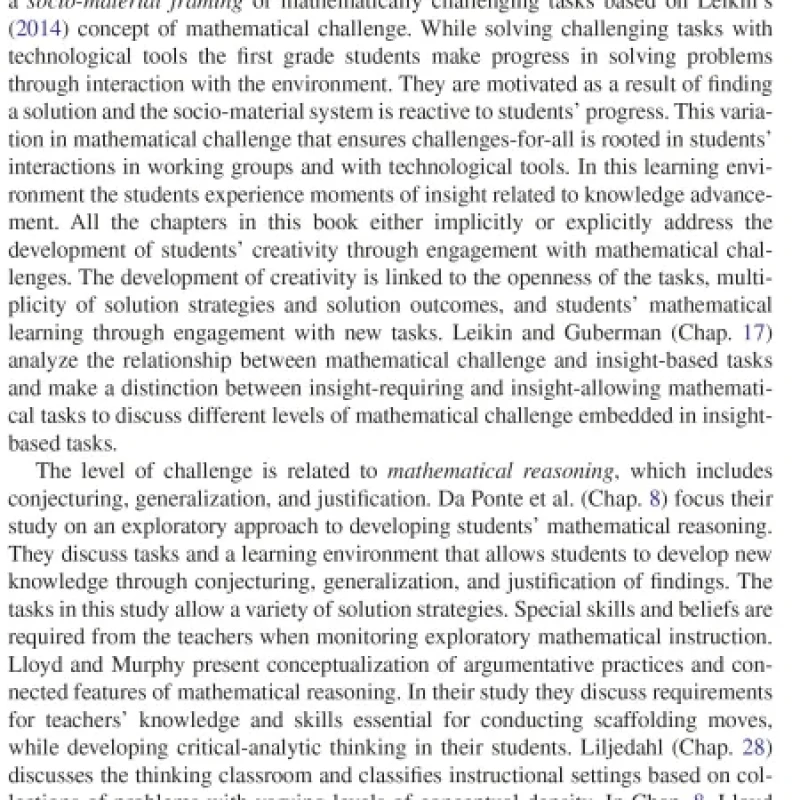 Sách Mathematical Challenges For All