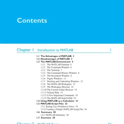 Sách MATLAB Programming for Engineers