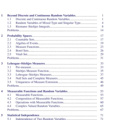 Sách Measure-Theoretic Probability With Applications to Statistics, Finance, and Engineering