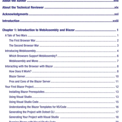 Sách Microsoft Blazor Building Web Applications in .NET 6 and Beyond - Third Edition