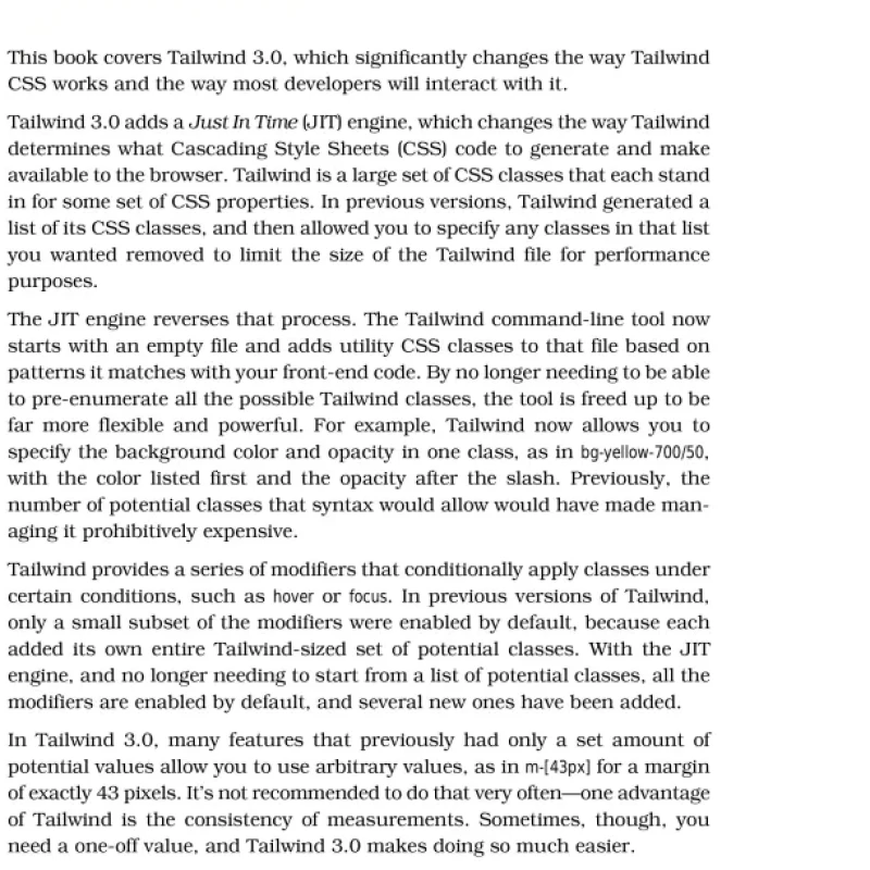 Sách Modern CSS with Tailwind Flexible Styling Without the Fuss - Second Edition (beta B3.0)