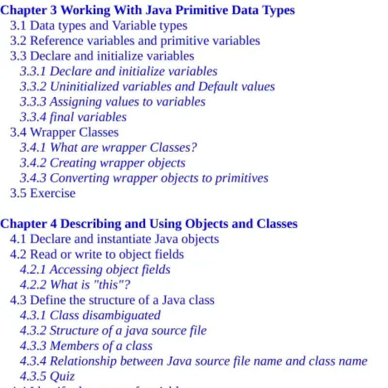 Sách OCP Oracle Certified Professional Java SE 11 Programmer I Exam Fundamentals 1Z0-815